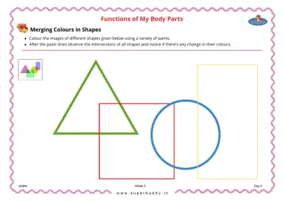 Preview of the first page of Merging Colours in Shapes