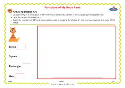 Preview of the first page of Creating Shapes Art