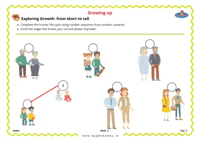 Preview of the first page of Exploring Growth - From Short to Tall