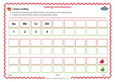 Preview of the first page of Letters Coding