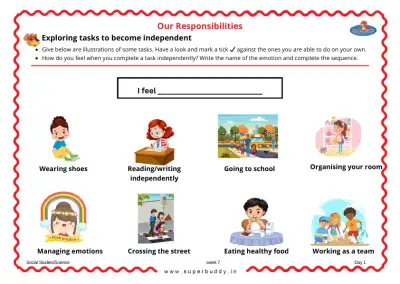 Preview of the first page of Exploring tasks to become independent
