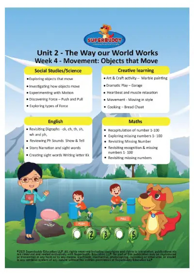 Preview of the first page of Unit 2 Week 4 — Movement Weekly Bundle