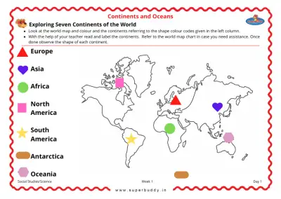 Preview of the first page of Exploring Seven Continents of the World