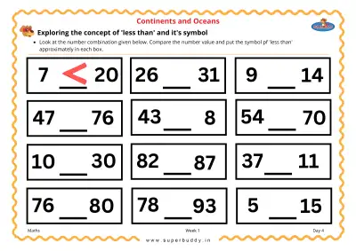 Preview of the first page of Exploring the Concept of 'Less Than' and Its Symbol