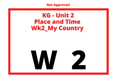 Preview of the first page of KG Unit 3 Tasksheets Cover — Week 2