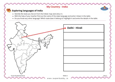 Preview of the first page of Exploring languages of India