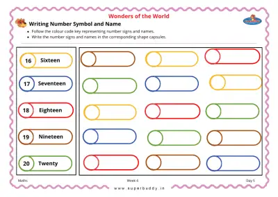 Preview of the first page of Writing Number Symbol and Name