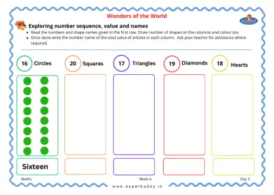 Preview of the first page of Exploring Number Sequence, Value and Names