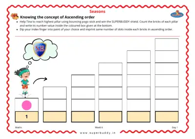 Preview of the first page of Knowing the concept of Ascending order