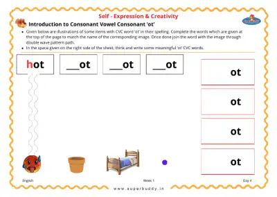 Preview of the first page of Introduction to Consonant Vowel Consonant 'ot'