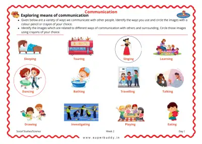 Preview of the first page of Exploring means of communication