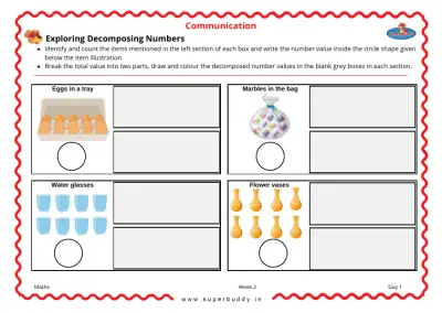 Preview of the first page of Exploring Decomposing Numbers