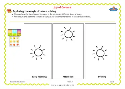 Preview of the first page of Exploring the Magic of Colour Mixing