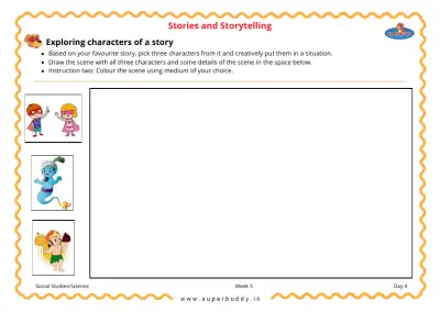 Preview of the first page of Exploring Characters of a Story