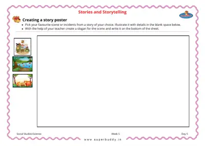Preview of the first page of Creating a Story Poster