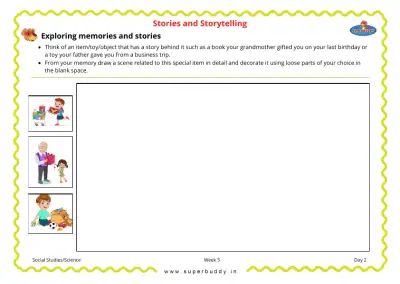 Preview of the first page of Exploring Memories and Stories