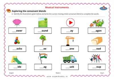 Preview of the first page of Exploring Initial Consonant Blends