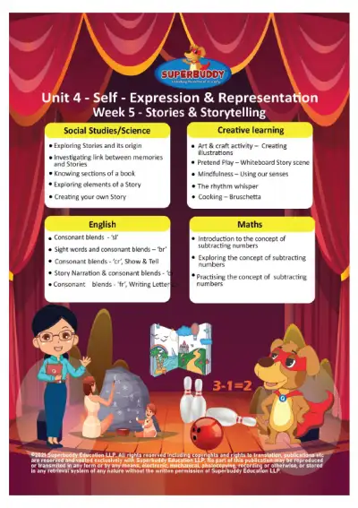 Preview of the first page of Unit 4 - Self-Expression & Representation - Week 5 - Stories & Storytelling (Weekly compilation)