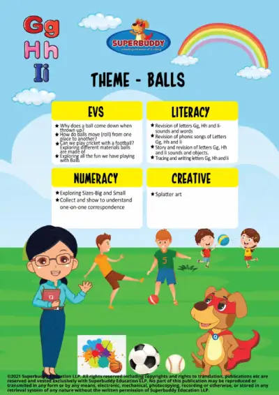Preview of the first page of Nursery Week 12 — Balls