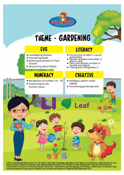 Preview of the first page of Nursery Week 15 — Gardening