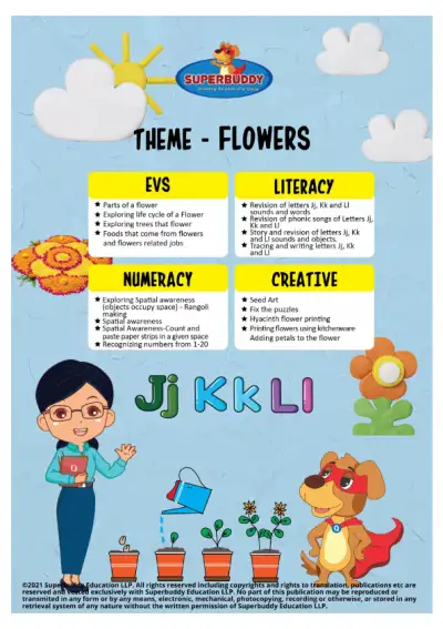 Preview of the first page of Nursery Week 16 — Flowers