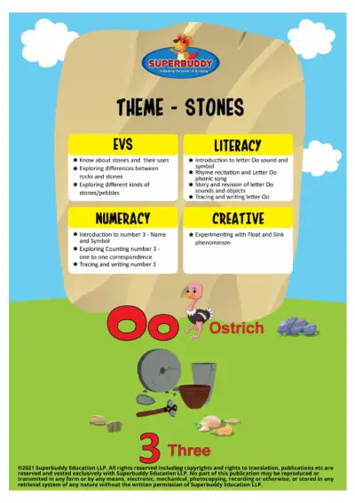 Preview of the first page of Nursery Week 19 — Stones
