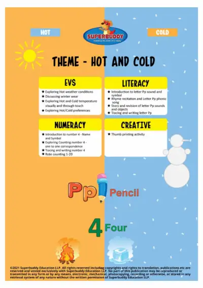 Preview of the first page of Nursery Week 20 — Hot and Cold