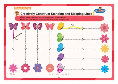 Preview of the first page of Creatively Construct Standing and Sleeping Lines