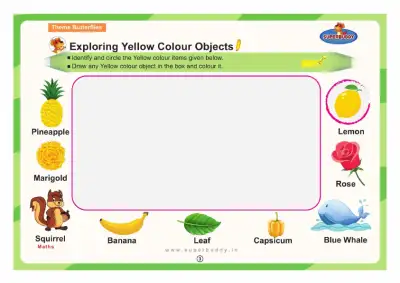 Preview of the first page of Exploring Yellow Colour Objects