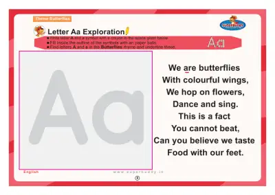 Preview of the first page of Letter Aa Exploration