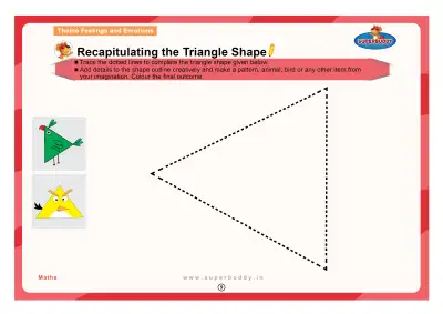 Preview of the first page of Nursery Theme 10 — Recapitulating the Triangle Shape