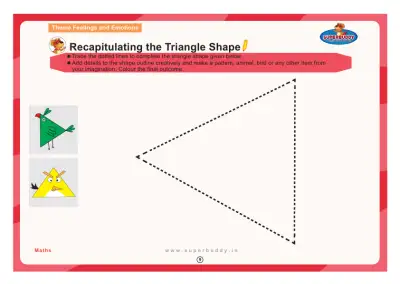 Preview of the first page of Nursery Theme 10 — Recapitulating the Triangle Shape