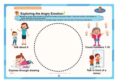 Preview of the first page of Nursery Theme 10 — Exploring the Angry Emotion