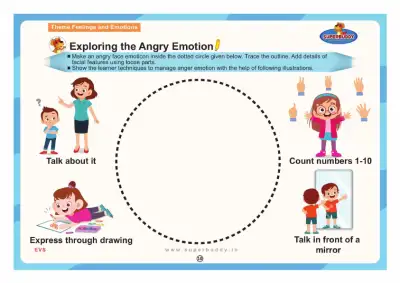 Preview of the first page of Nursery Theme 10 — Exploring the Angry Emotion