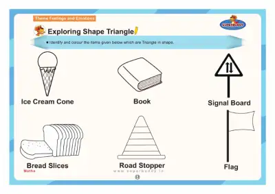 Preview of the first page of Nursery Theme 10 — Exploring Shape Triangle