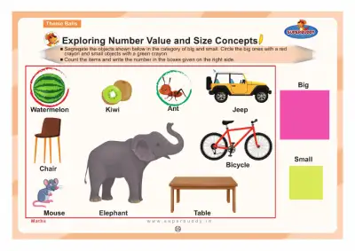 Preview of the first page of Exploring Number Value and Size Concepts