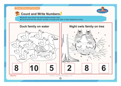 Preview of the first page of Count and Write Numbers