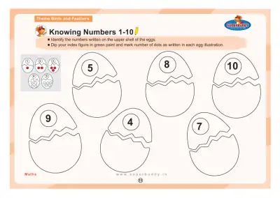Preview of the first page of Knowing Numbers 1-10