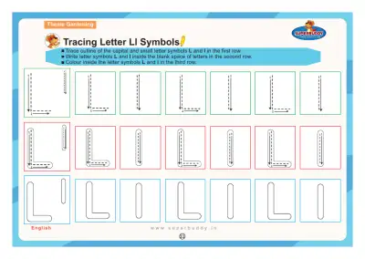 Preview of the first page of Tracing Letter Ll Symbols