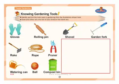 Preview of the first page of Knowing Gardening Tools