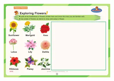 Preview of the first page of Exploring Flowers