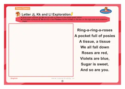 Preview of the first page of Letter Jj, Kk and Ll Exploration