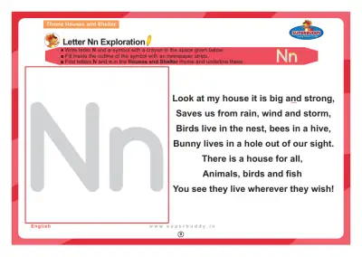 Preview of the first page of Letter Nn Exploration