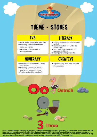 Preview of the first page of Nursery Theme 19 — Stones Cover
