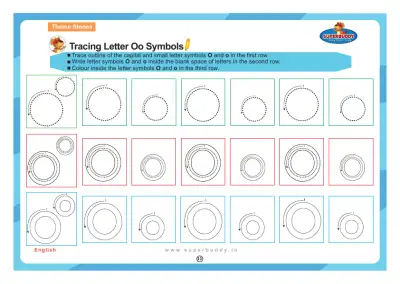 Preview of the first page of Tracing Letter Oo Symbols