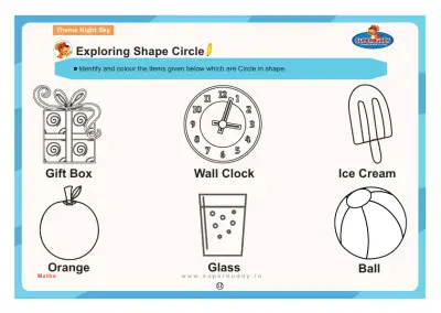 Preview of the first page of Exploring Shape Circle