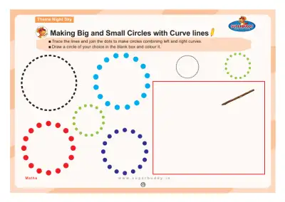 Preview of the first page of Making Big and Small Circles with Curve lines