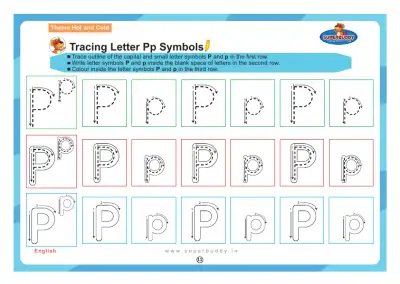 Preview of the first page of Tracing Letter Pp Symbols