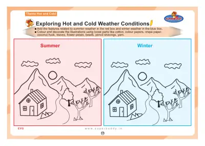 Preview of the first page of Exploring Hot and Cold Weather Conditions
