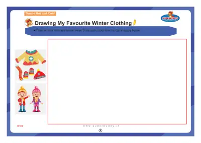 Preview of the first page of Drawing My Favourite Winter Clothing